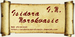 Isidora Morokvašić vizit kartica